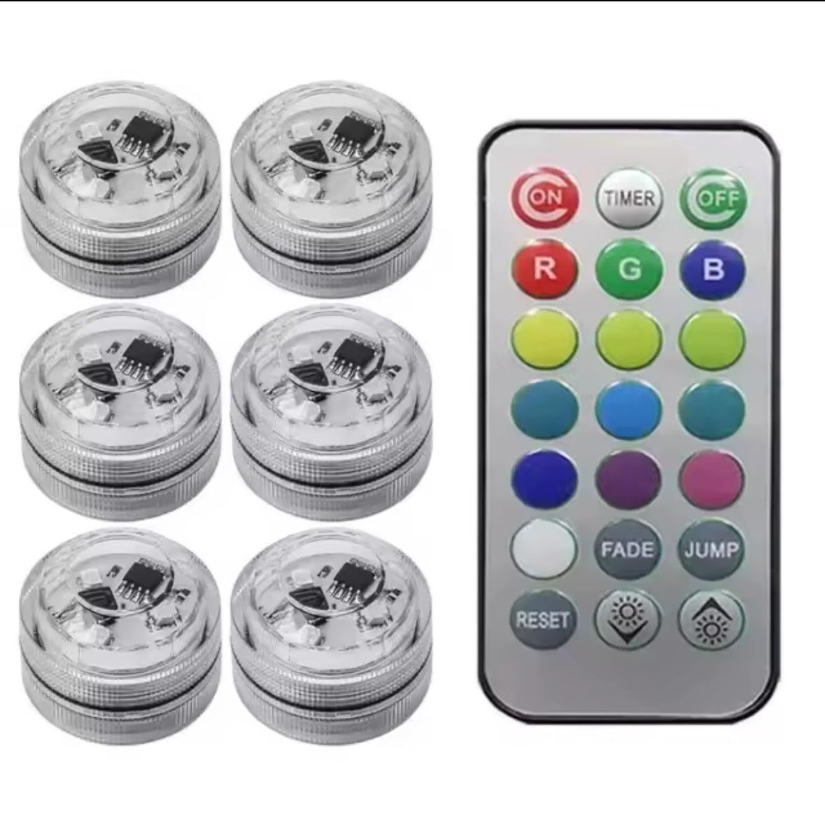 Wireless Adhesive LED Car Interior Ambient Light Remote Control Decor Auto Roof Foot Atmosphere Lamp Bicycle Tail Light