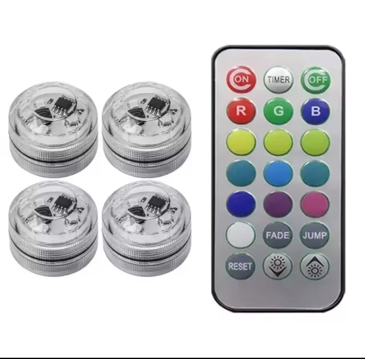 Wireless Adhesive LED Car Interior Ambient Light Remote Control Decor Auto Roof Foot Atmosphere Lamp Bicycle Tail Light