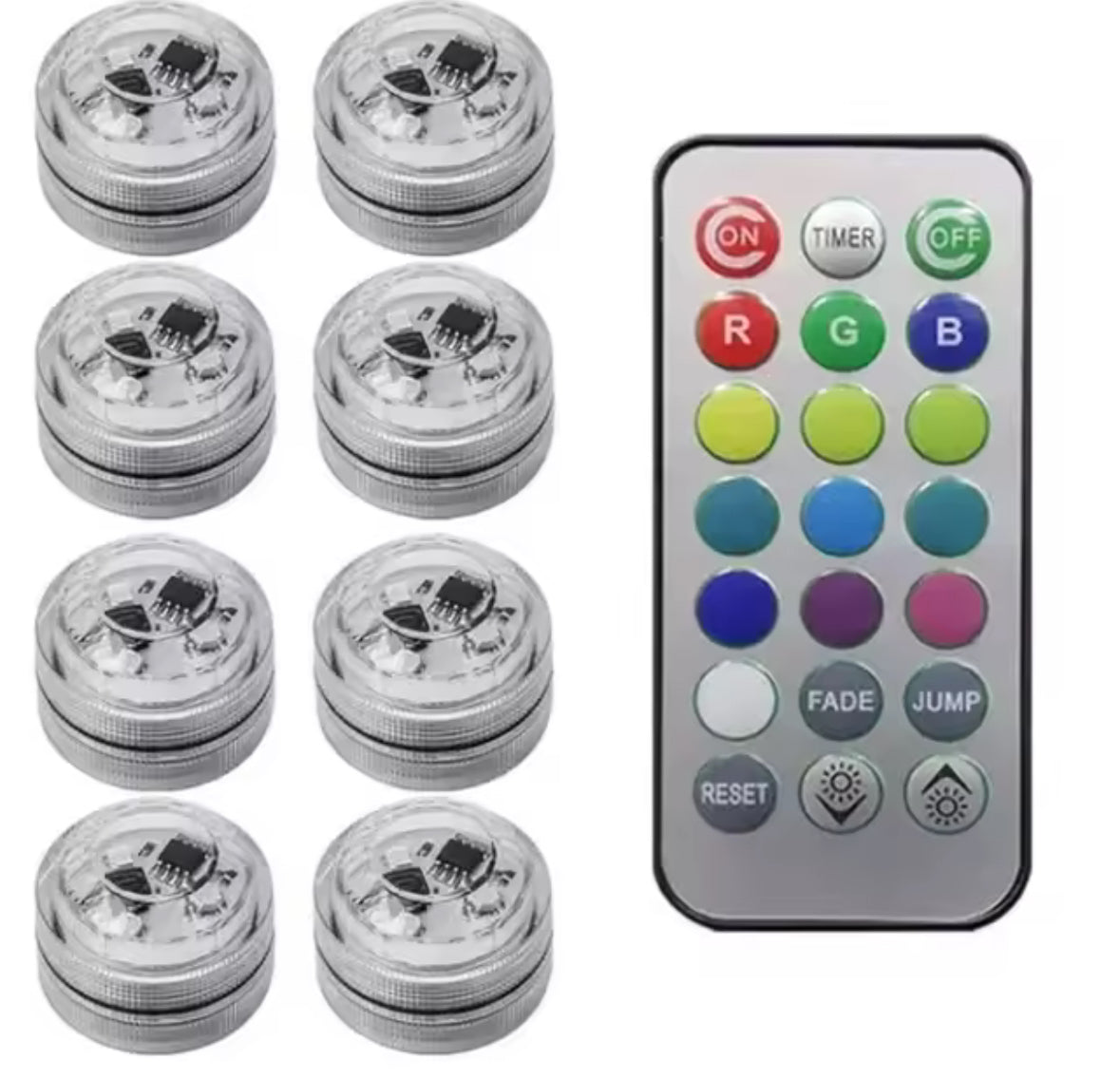 Wireless Adhesive LED Car Interior Ambient Light Remote Control Decor Auto Roof Foot Atmosphere Lamp Bicycle Tail Light